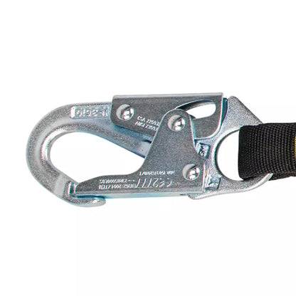 Arc Flash 4′-6′ Adjustable Energy Absorbing Lanyard: Snap Hook