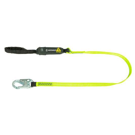 Arc Flash 6′ Energy Absorbing Lanyard: Snap Hook, Soft Loop