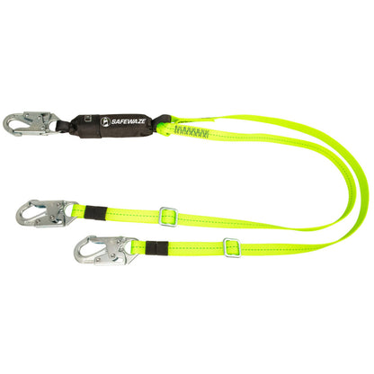 PRO 4′-6′ Adjustable Energy Absorbing Lanyard: Dual Leg, Snap Hooks