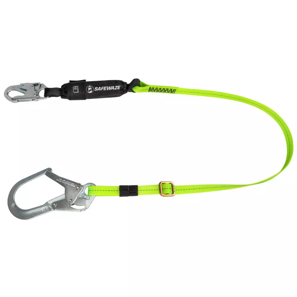 PRO 4′-6′ Adjustable Energy Absorbing Lanyard: Rebar Hook