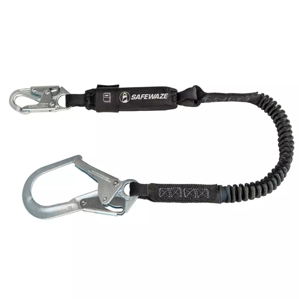 PRO 6′ Stretch Energy Absorbing Lanyard: Rebar Hook