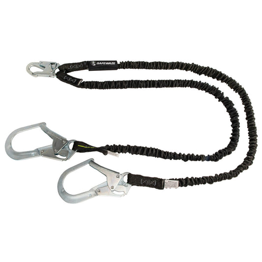 PRO 6′ Internal Energy Absorbing Lanyard: Dual Leg, Rebar Hooks