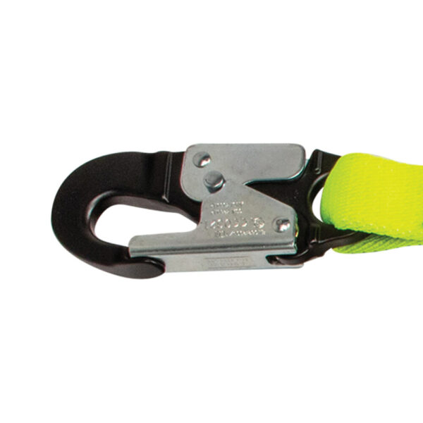 PRO 6′ Stretch Internal Energy Absorbing Lanyard: Alu Rebar Hook