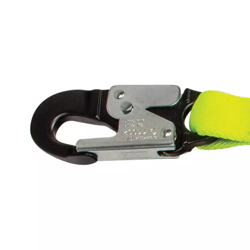 PRO 6′ Stretch Internal Energy Absorbing Lanyard: Alu Snap Hook