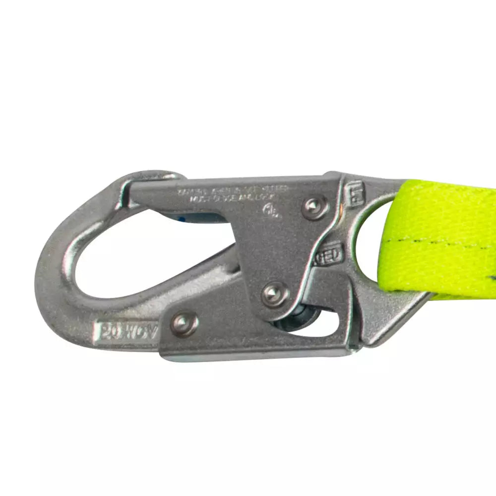 PRO 6′ Stretch Internal Energy Absorbing Lanyard: Dual Leg, Snap Hooks