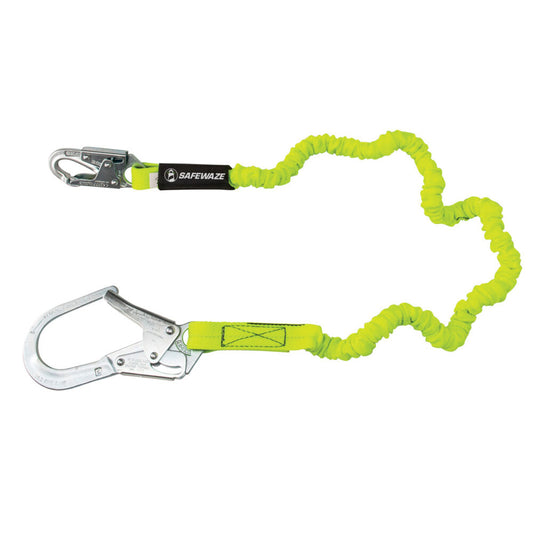 PRO 6′ Stretch Internal Energy Absorbing Lanyard: Rebar Hook