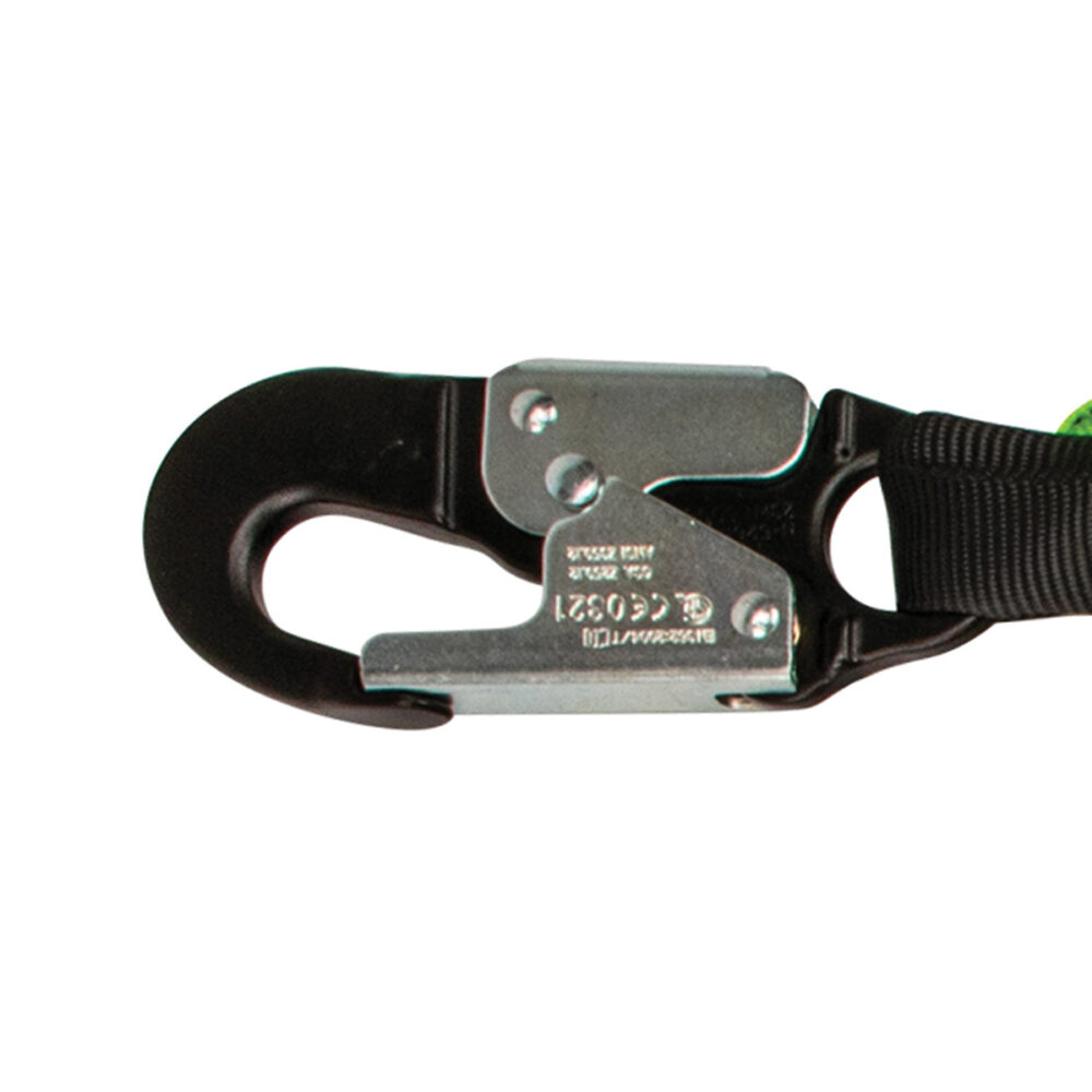 PRO 6′ Stretch Internal Energy Absorbing Lanyard: Dual Leg, O-Ring, Alu Rebar Hooks