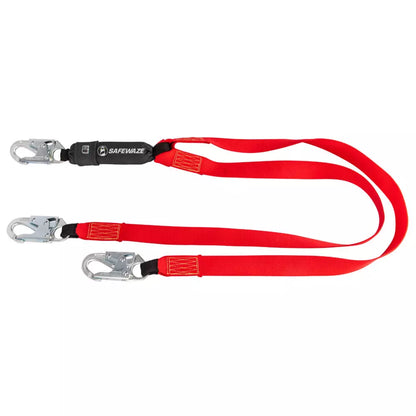 Welding 6′ Energy Absorbing Lanyard: Dual Leg, Snap Hooks