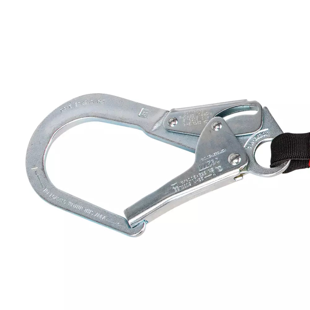 Welding 6′ Energy Absorbing Lanyard: Dual Leg, Rebar Hooks