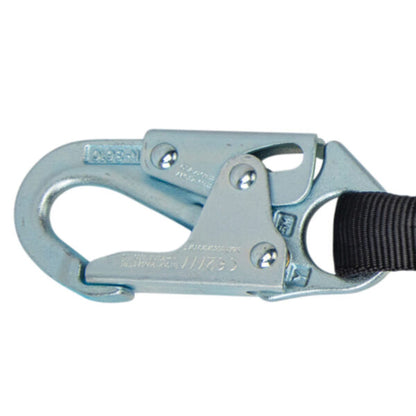 PRO 6′ Stretch Internal Energy Absorbing Lanyard: Dual Leg, O-Ring, Rebar Hooks