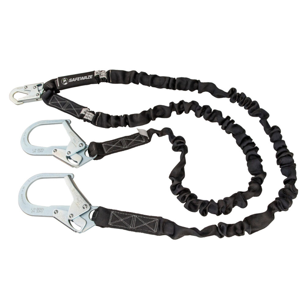 V-Line 6′ Internal Energy Absorbing Lanyard: Dual Leg, Rebar Hooks