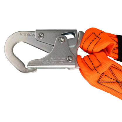 V-Line 6′ Stretch Internal Energy Absorbing Lanyard: Dual Leg, Rebar Hooks