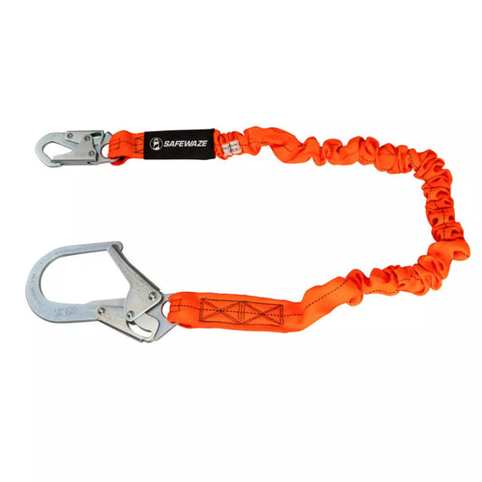 V-Line 6′ Stretch Internal Energy Absorbing Lanyard: Rebar Hook