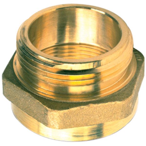 Female x Male Brass Hexagon Adapter