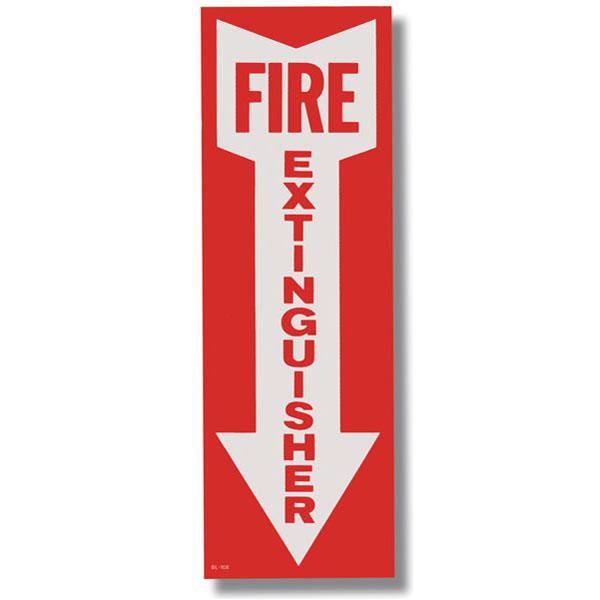 "Fire Extinguisher" Arrow Sign