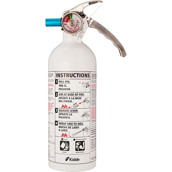 Kidde 2 lb BC Mariner 5 Extinguisher MAR5 w/ Metal Valve & Plastic Strap Bracket (Disposable)