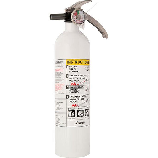 Kidde 2.5 lb ABC Mariner Extinguisher MAR110 w/ Metal Valve & Plastic Strap Bracket (Disposable)