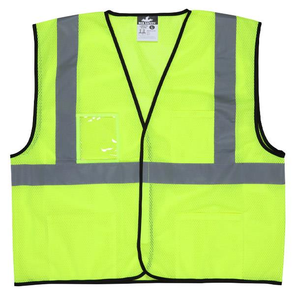 MCR Safety® Luminator™ Class 2 Economy Solid Mesh Vest