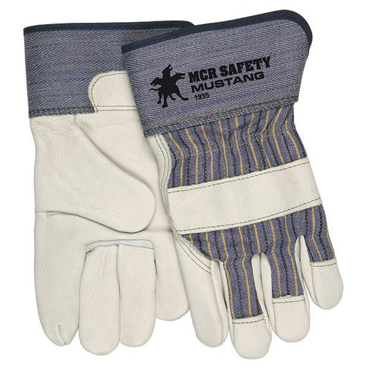 MCR Safety® Mustang™ Leather Palm Gloves