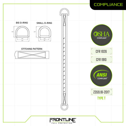 Frontline MPS Cross Arm Strap with Reinforced Webbing