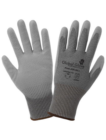 Economy Polyurethane Coated Cut Resistant Gloves Made with High-Density Nylon - PUG-006