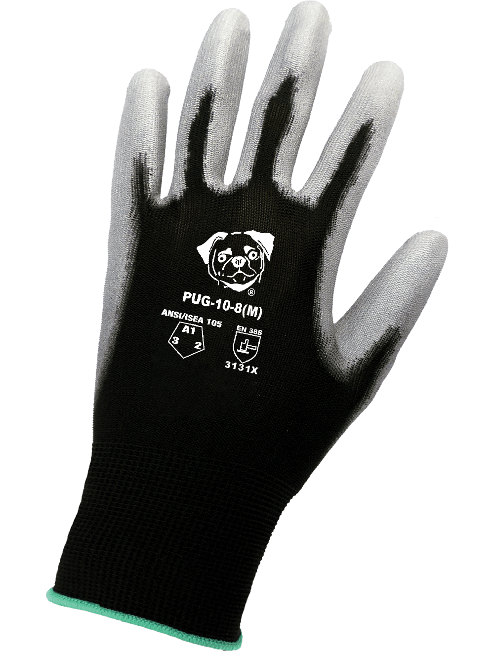 PUG™ Economy Polyurethane Coated 13-Gauge Polyester Gloves with Cut, Abrasion, and Puncture Resistance - PUG-10