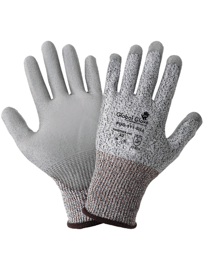 PUG™ Polyurethane Coated Cut, Abrasion, and Puncture Resistant 13-Gauge HPPE Gloves - PUG-111