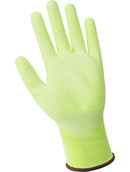 Samurai Glove® High-Visibility PU Coated Tuffalene® UHMWPE Gloves with Cut, Abrasion, and Puncture Resistance - PUG-118