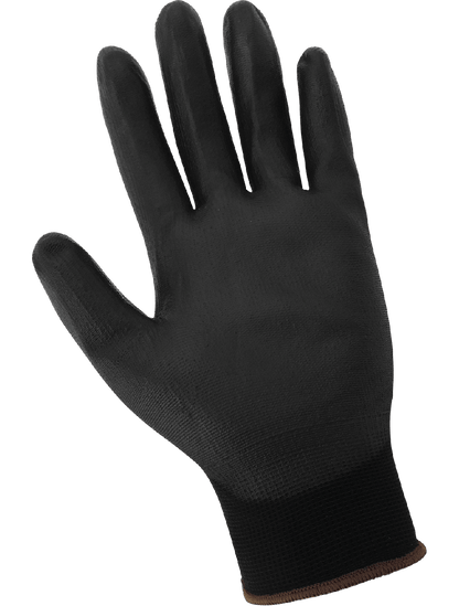 PUG™ Lightweight Black Polyurethane Coated Anti-Static/Electrostatic Compliant Nylon Gloves with Cut, Abrasion, and Puncture Resistance - PUG-17