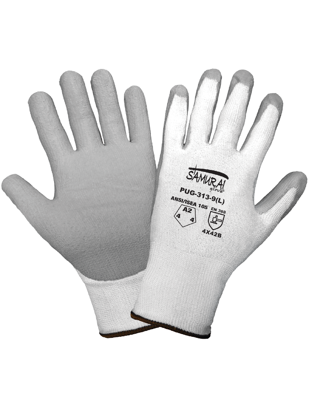 Samurai Glove® Cut, Abrasion, and Puncture Resistant Polyurethane Coated 13-Gauge Tuffalene® Gloves - PUG-313