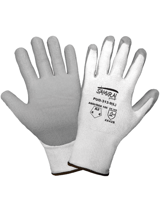 Samurai Glove® Cut, Abrasion, and Puncture Resistant Polyurethane Coated 13-Gauge Tuffalene® Gloves - PUG-313