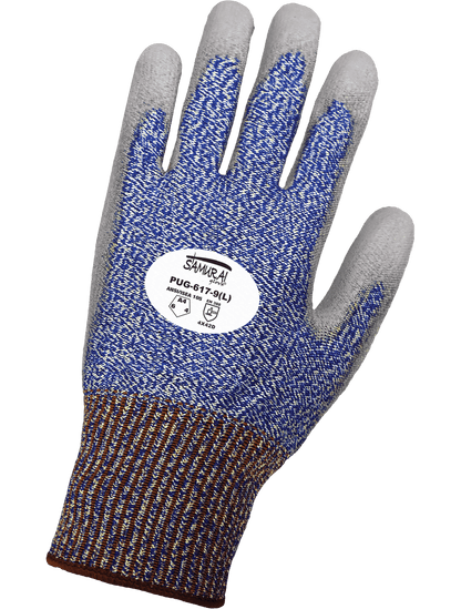 Samurai Glove® Lightweight Polyurethane Coated Cut Resistant Tuffalene® UHMWPE Gloves - PUG-617