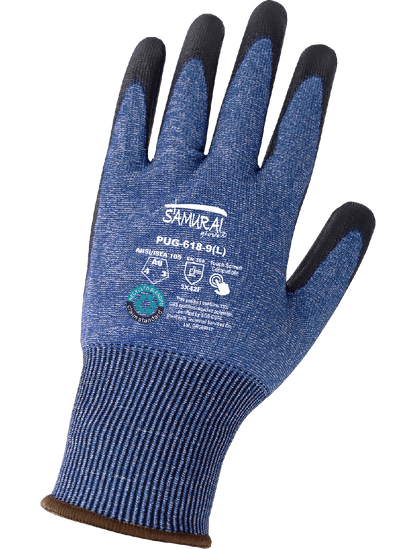 Samurai Glove® Cut Resistant Tuffalene® UHMWPE Touch Screen Gloves with Recycled rPET Fiber - PUG-618