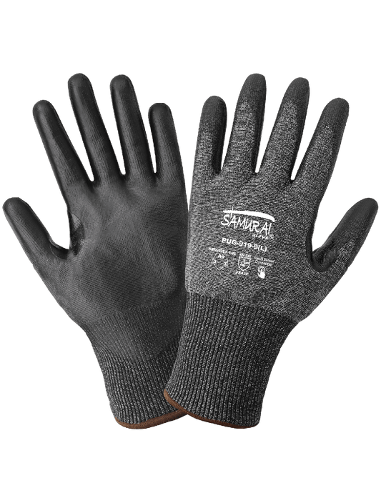 Samurai Glove® Polyurethane Coated 18-Gauge Tuffalene® Touch Screen Compatible Cut Resistant Gloves - PUG-919