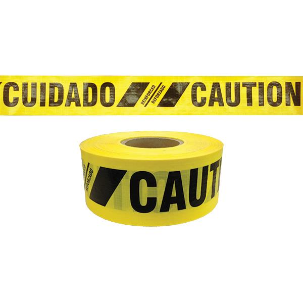 Presco Reinforced Bilingual Barricade Tape