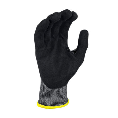 Cut Protection Level A9 Sandy Foam Nitrile Coated Glove RWG589