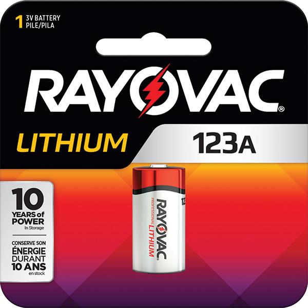 Rayovac® 123A 3V Photo Lithium Battery