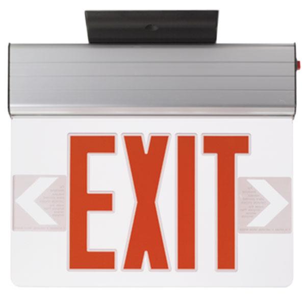 Red LED Edge Lit Exit Sign