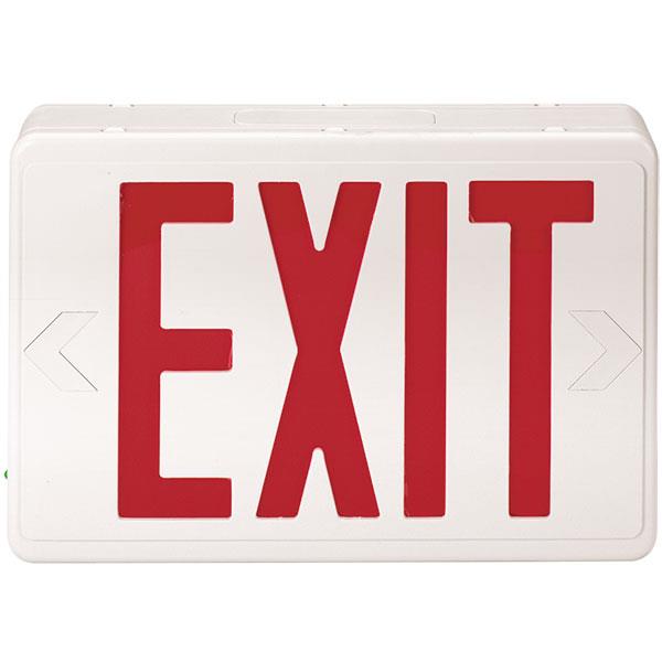 Red LED Exit Sign w/ Battery Backup