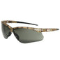 ~SG SAFETY GLASSES CAMO FRAME SMOKE LENS AF