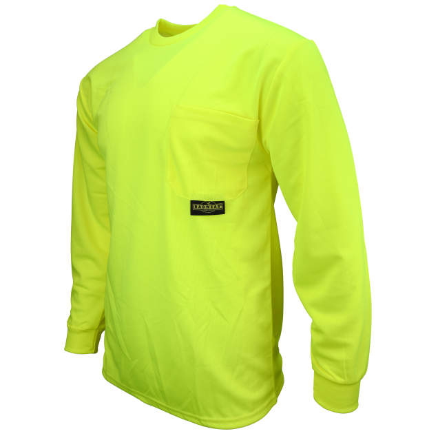 Radians Hi-Vis Green ST21-N Non-Rated Long Sleeve T-shirt with Max-Dri™