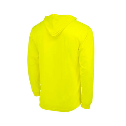 Radians Hi-Vis Green ST61-N Hooded Non Rated Mesh Long Sleeve T-Shirt w/ UV Protection