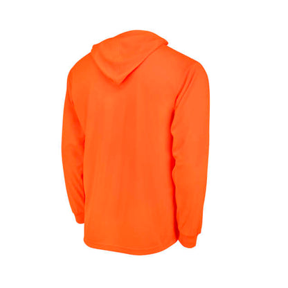 Radians Hi-Vis Orange ST61-N Hooded Non Rated Mesh Long Sleeve T-Shirt w/ UV Protection