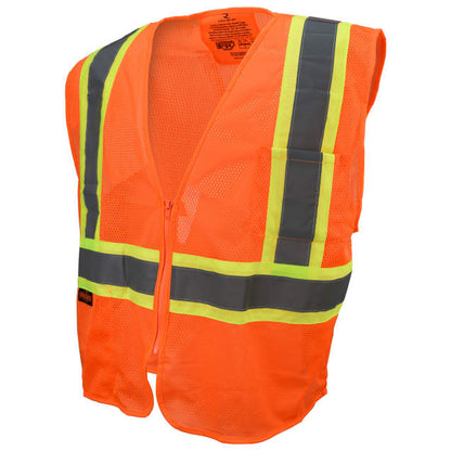 Radians Hi-Vis Orange SV225 Class 2 Self Extinguishing Two-Tone Trim Safety Vest