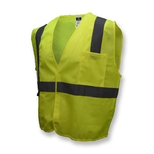 Radians Hi -Vis Green SV2 Economy Type R Class 2 Mesh Safety Vest