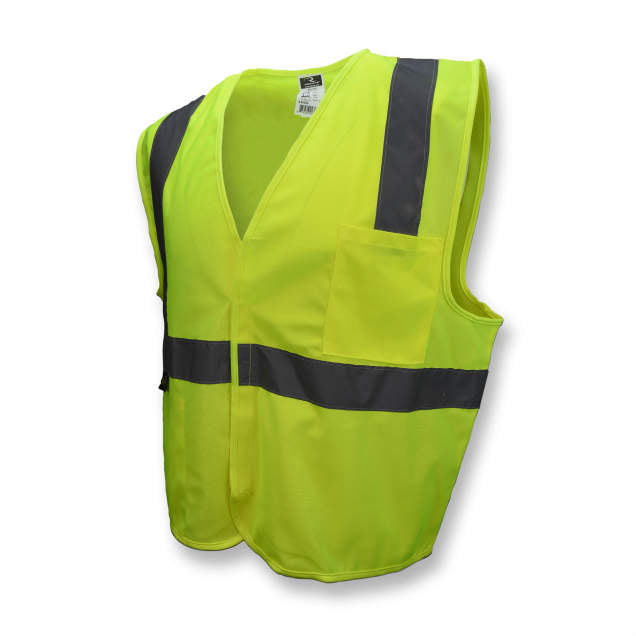 Radians Hi-Vis Green SV2 Economy Type R Class 2 Solid Safety Vest