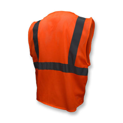 Radians Hi-Vis Orange SV2Z Economy Type R Class 2 Mesh Safety Vest with Zipper