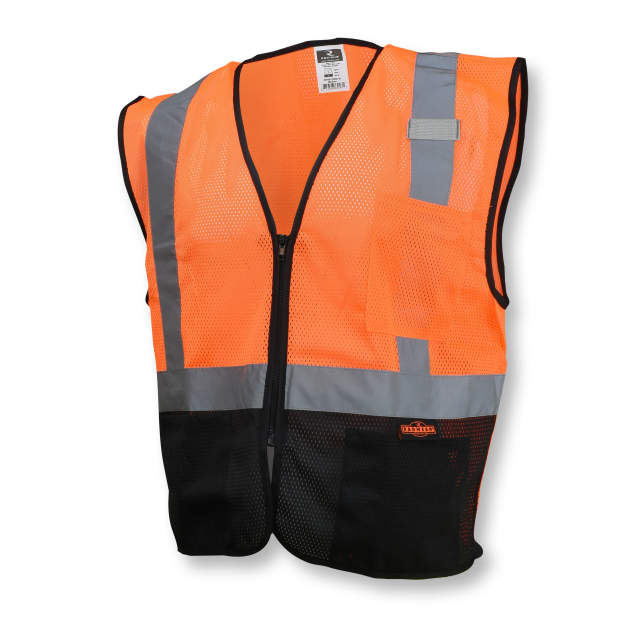 Radians Hi-Vis Orange SV3B Color-Blocked Economy Mesh Safety Vest