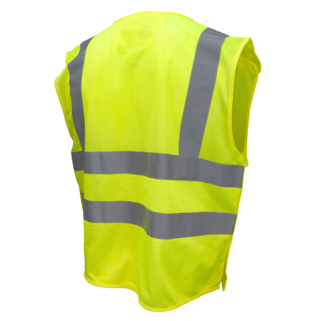 Radians Hi- Vis Green SV45-2 Type R Class 2 Self Extinguishing Mesh Breakaway Vest