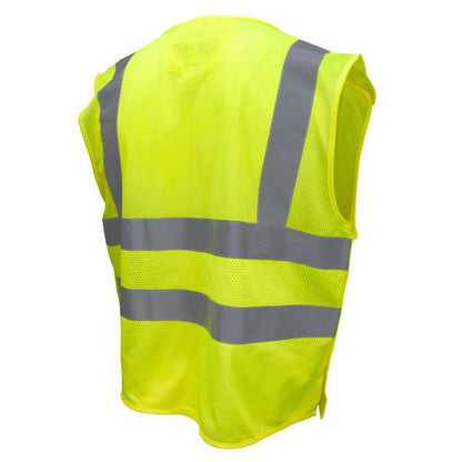 Radians Hi- Vis Green SV45-2 Type R Class 2 Self Extinguishing Mesh Breakaway Vest